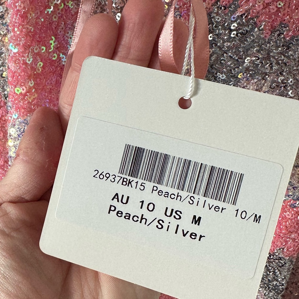NWT Sequin Cowl Neck Mini Dresss - Picture 13 of 17